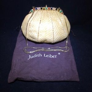 Judith Leiber Snakeskin Clutch